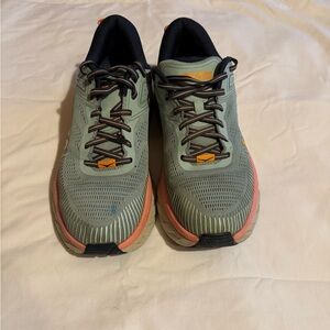 Hoka One One Green Running Shoes